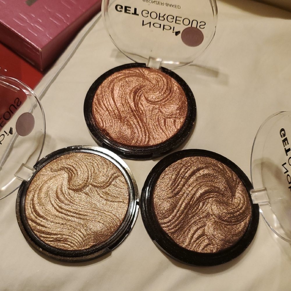 Gel Eyeshadow Trio - Bronze, Gold, Brown